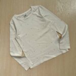 بلوز شیری خالدار