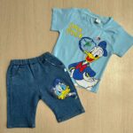 ست تیشرت شلوارک لی